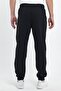 Note to Printed Regular Winter 3 Thread Ribbed Elasticated Leg Black Jogger Sweatpants Rf0416 - 5
