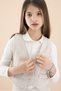 Cream Glitter Vest, Skirt and Shirt 3-Piece Set for Girls 20235 - 2