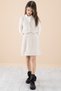Cream Glitter Vest, Skirt and Shirt 3-Piece Set for Girls 20235 - 5