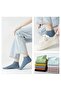 Women's Extra Soft Colorful Half Socks College Socks Set 5 Pairs - 4