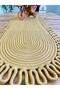 Jute, Wicker, Decorative Tablecloth, Runner 35X100 Cm, American Service, Coffee Table Cover, Bohemian Style - 2