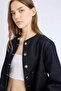 Crop Button Pocket Jean Jacket D5153Ax25Sp - 5