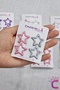 Set of 4 Silver Star Snap Hair Clips - Colorful Girls' Star Snap Side Hair Clips - 3