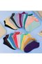 8-Pack Cotton Economical Mixed Color Women's Ankle Socks - 2
