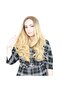 Dense Wavy Fiber Synthetic Long Rivetless Wig - Auburn / Yellow Ombreli