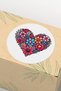 120Pcs 3X3Cm Heart Themed Thank You Sticker Thank You Sticker Shipping Packaging Packing Label