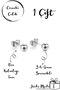 Unisex Ball End Surgical Steel Nail Earrings