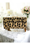 Feathered Imported Leopard Patterned Evening Bag Evening Bag - 4