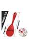 1 Piece, 22 cm Ultra Hard Tip Silicone Pilaf Food Spoon High Heat Resistant Fireproof Non-Stick - 3
