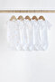 100% Organic Cotton Long Sleeve 5-Piece Animal Patterned Baby Bodysuit Alyk79881