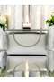 Silver Gray Lame Wrinkled Skin Leather Metallic Color Chain Strap Evening Dress Bag - 6