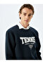 Men's Navy Blue Crew Neck Sweatshirt