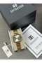 Women's Parcel Watch Full Gold Special Color Stylish Square Case 2 Years Warranty - 2
