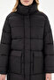Women's Black Coat 50292747-Vr046 - 6