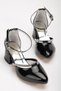 Girl's Black Patent Leather Evening Dress Shoes