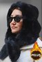 Women's Faux Fur Plush Hat with Neck Tie and Scarf - 8