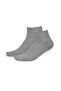 Women's Bamboo Half-Toe Socks, Plain Melange Gray, 200 Needles, Seamless, Premium, 3-Piece, Without Box - 3