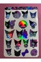 Kuromi Holographic Sticker Set – 2 Sheets A4 |   Cute Kawaii Stickers - 8