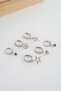Women's Vip Series Antiallergic Baguette Zircon Stone 6-Piece Earrings - 3