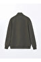 Southblue Khaki Stand Collar Long Sleeve Men's Sweatshirt - 2
