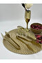 Dmr Life Gold Serving Presentation Pasta Pastry Salad Cake Tongs Set 3 Pieces - 5