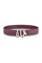 Snake Print Silver Buckle Black Thin Women's Belt Vosdk 0024101 - 2