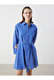 Nevavm Shirt Collar Striped Poplin Dress with a Difference