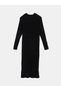 Özmarka New Season Crew Neck Women's Knitwear Dress - 6