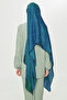 Bohemian Jacquard Shawl - Blue Green Gi Shine - 6