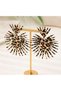 Leopard Pattern Gold Detail Vintage Women's Earrings - 5