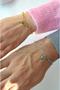 Couple Bracelet & Double Bracelet - Steel Lover Bracelet with Paperclip Chain Letters - 7