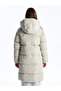 Women's Hooded Plain Puffer Coat - 5