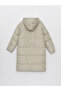 Women's Hooded Plain Puffer Coat - 7