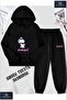 Hooded Children's "Kuromi Ojinal" Printed Tracksuit Set