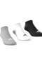 Ic1337 t Spw Low 3P Ic1337 Towel Socks Gray Black White - 2