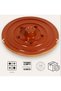 Glazed Clay Tile Filled Stone Cover 18 cm Tile Filled Stone Leaf Wrap - 2