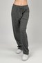 Women's Soft Textured Cotton Elastic Waist Loose Leg Oversize Sweatpants Pajama Bottoms Black - 6