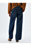 Women's Navy Wide Leg Jeans - 4