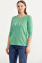 Neon Rope Detailed Striped T-Shirt - Green - 2