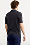 Cotton Polo Neck Short Sleeve Knitwear T-Shirt - Anthracite - 5