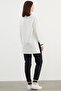 Knitwear Collar Detailed Oversize Tracksuit Set - Black - 5