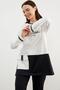 Knitwear Collar Detailed Oversize Tracksuit Set - Black - 4
