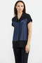 Denim Look Double Color Set - Black - 2