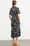 Rochie cu model Plus Size - Albă - 5