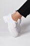 White Color Thick Soled Women's Casual Oxford Shoes - 3
