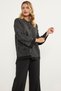 Thick Knitwear Jacket with Full Needle Buttons - Anthracite