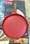 3293 Bazlama Pancake Fish Pan with Flip Lid Cast Iron 34 Cm Red - 2