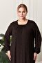 Women's Plus Size Square Neck Hijab Dress