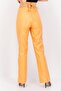 Women Slim Leg Solid Straight Pants, Orange - 3