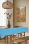 Table Cloth - Velvet Textured Series Baby Blue Carefree (Stain Resistant and Wrinkle Resistant) Tablecloth